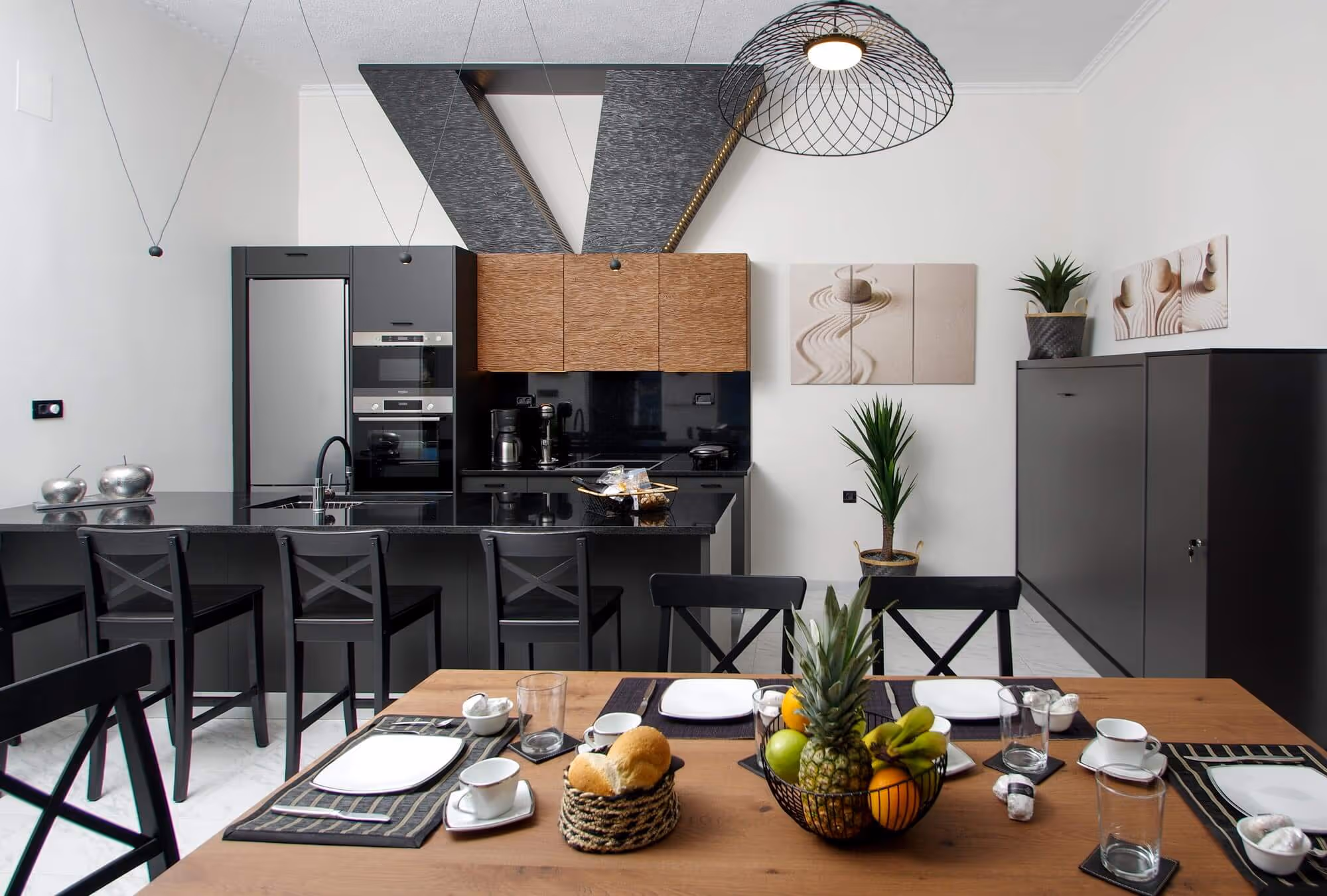 Living room with kichen